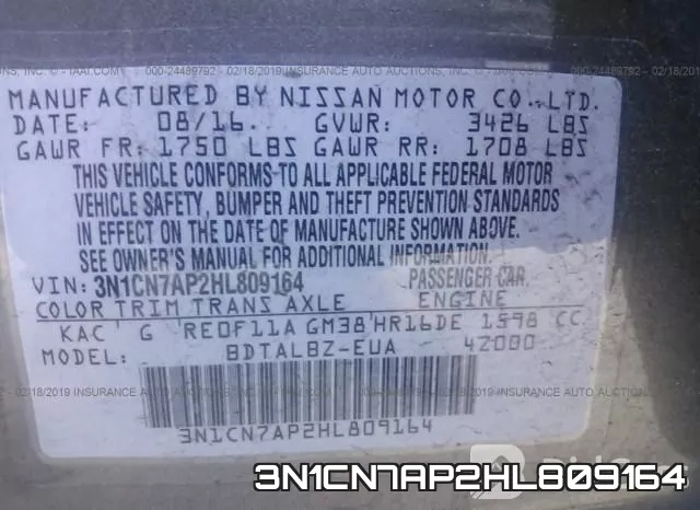 3N1CN7AP2HL809164 фото 10