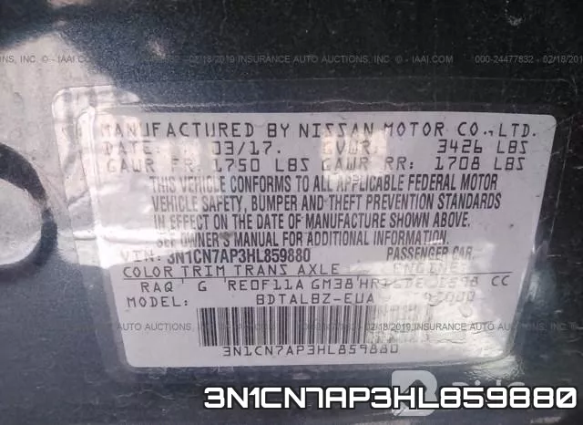 3N1CN7AP3HL859880 фото 10