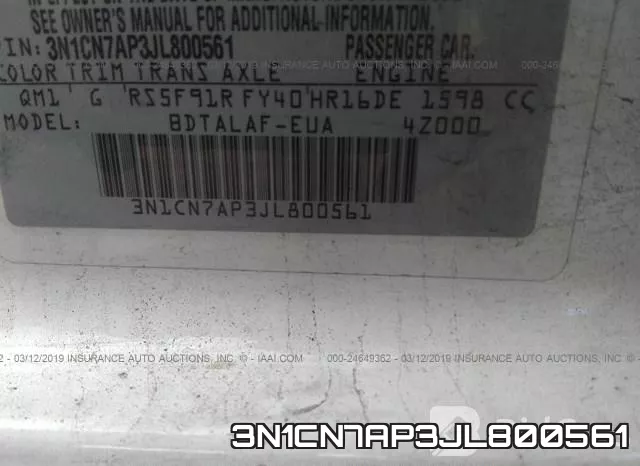 3N1CN7AP3JL800561 фото 10