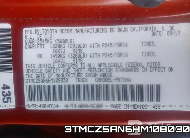 3TMCZ5AN6HM108030 фото 9