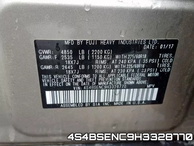 4S4BSENC9H3328770 фото 2