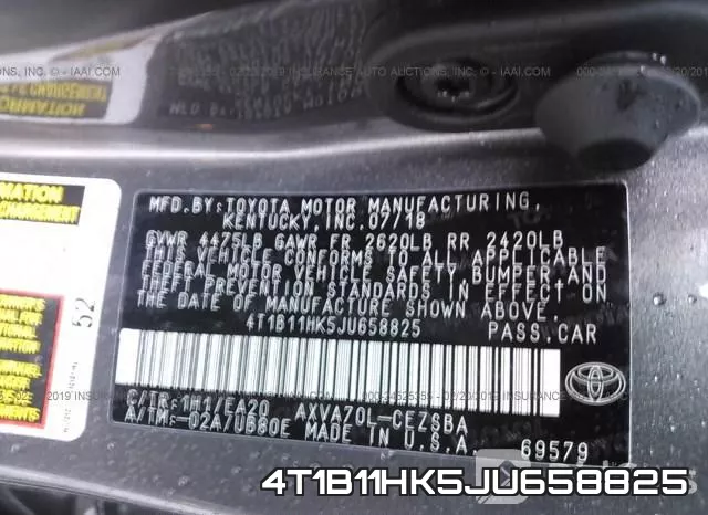 4T1B11HK5JU658825 фото 10