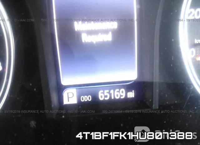 4T1BF1FK1HU807388 фото 8