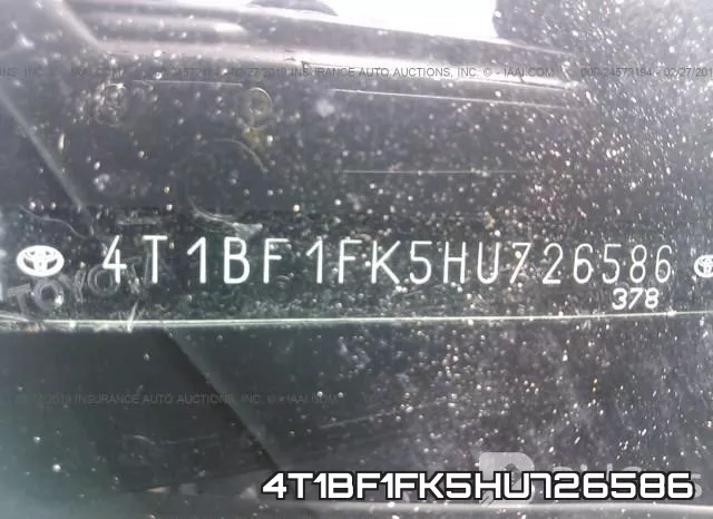 4T1BF1FK5HU726586 фото 10