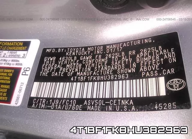 4T1BF1FK8HU382963 фото 10