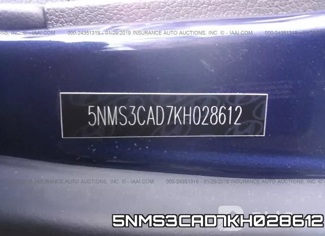 5NMS3CAD7KH028612 фото 10