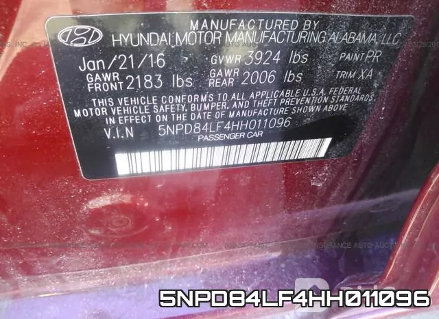 5NPD84LF4HH011096 фото 10