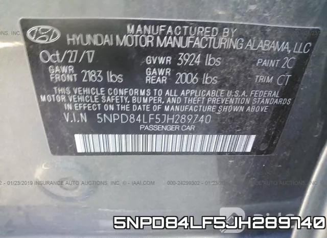 5NPD84LF5JH289740 фото 9