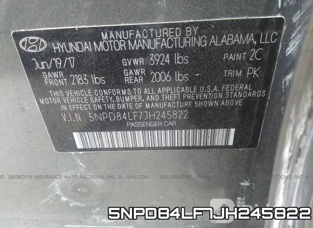 5NPD84LF7JH245822 фото 10