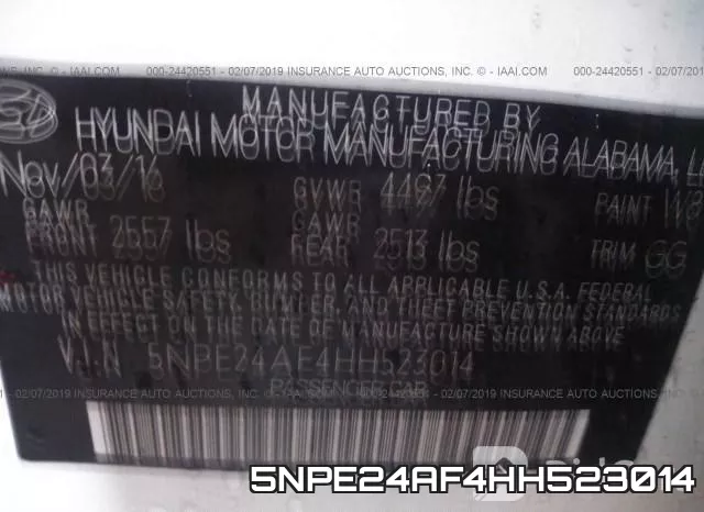 5NPE24AF4HH523014 фото 10