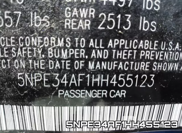 5NPE34AF1HH455123 фото 9