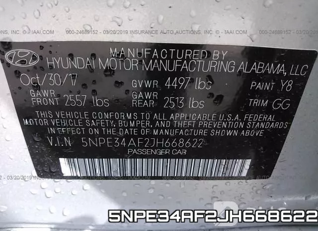 5NPE34AF2JH668622 фото 10