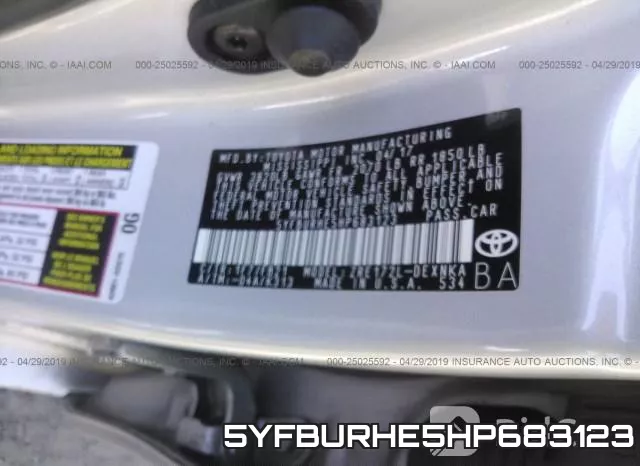 5YFBURHE5HP683123 фото 10