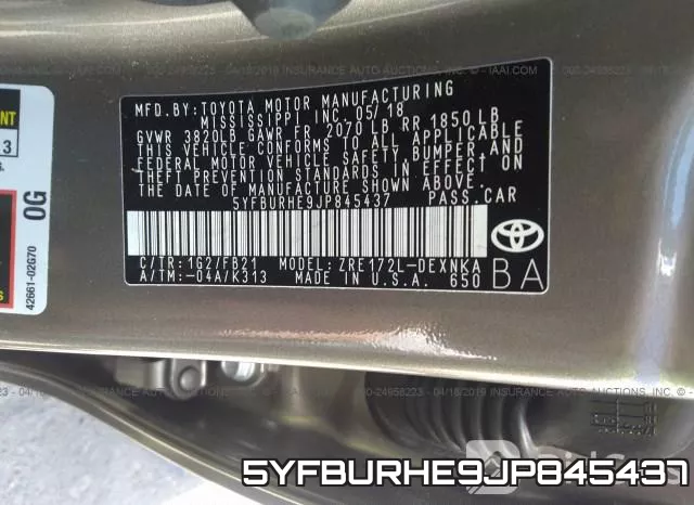 5YFBURHE9JP845437 фото 10