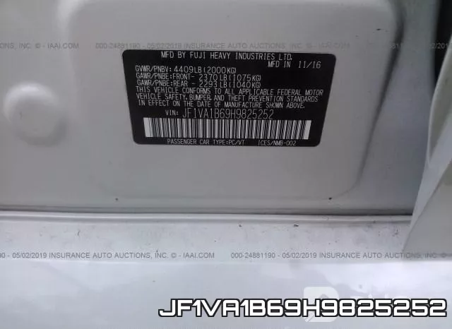 JF1VA1B69H9825252 фото 10