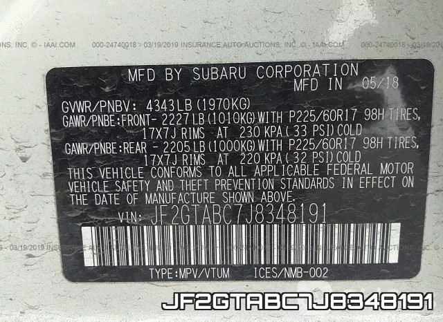 JF2GTABC7J8348191 фото 10