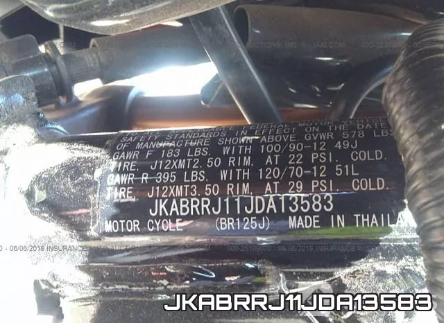 JKABRRJ11JDA13583 фото 2