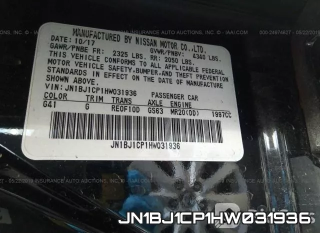 JN1BJ1CP1HW031936 фото 10