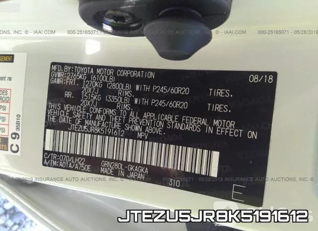 JTEZU5JR8K5191612 фото 10