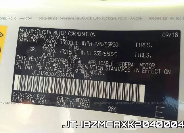 JTJBZMCAXK2040004 фото 10