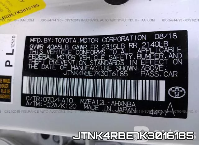 JTNK4RBE7K3016185 фото 10
