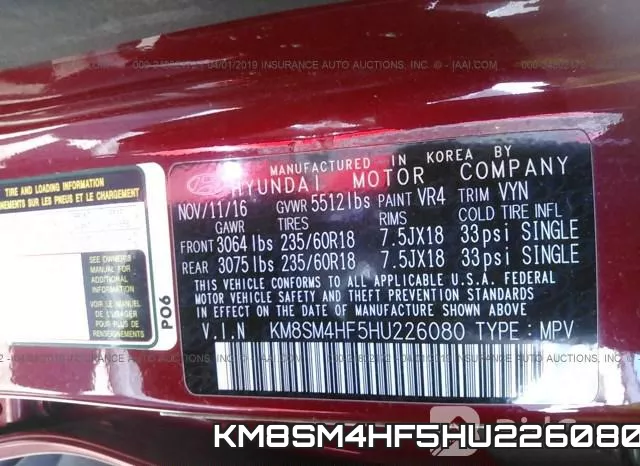 KM8SM4HF5HU226080 фото 10