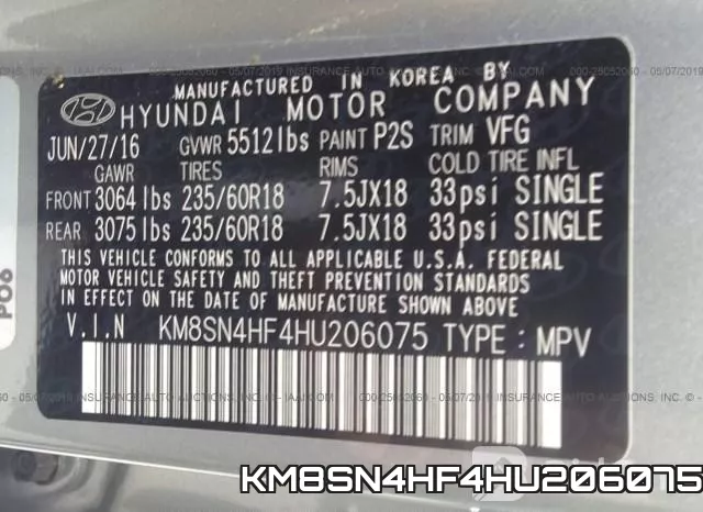 KM8SN4HF4HU206075 фото 10