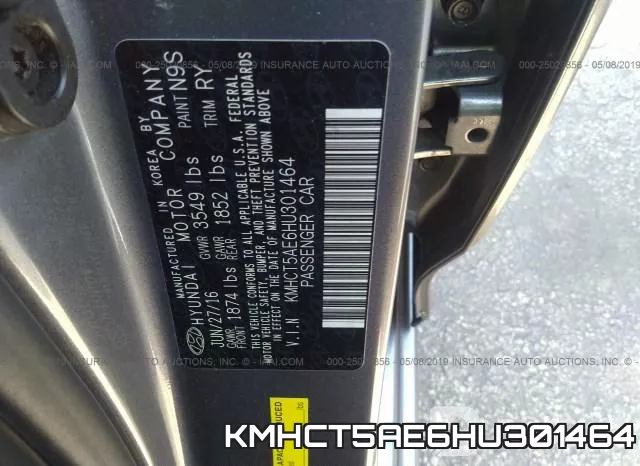 KMHCT5AE6HU301464 фото 10