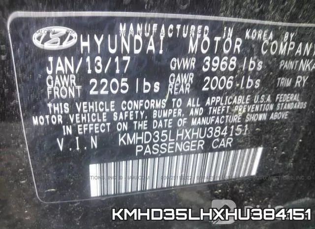 KMHD35LHXHU384151 фото 10