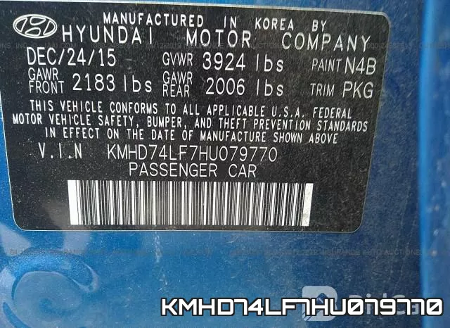 KMHD74LF7HU079770 фото 10