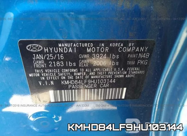 KMHD84LF9HU103144 фото 10