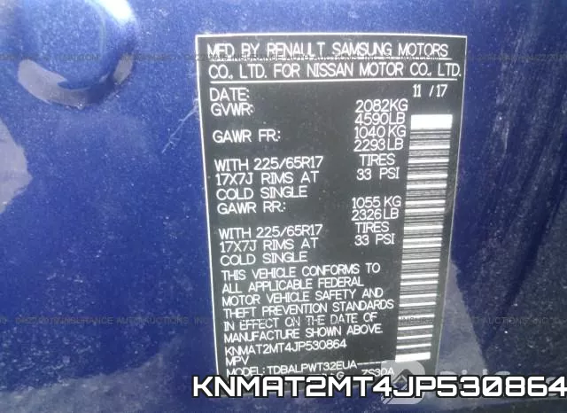KNMAT2MT4JP530864 фото 10