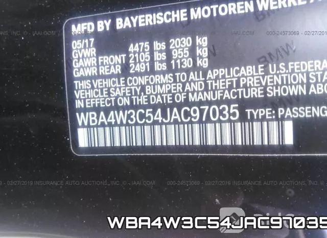 WBA4W3C54JAC97035 фото 10