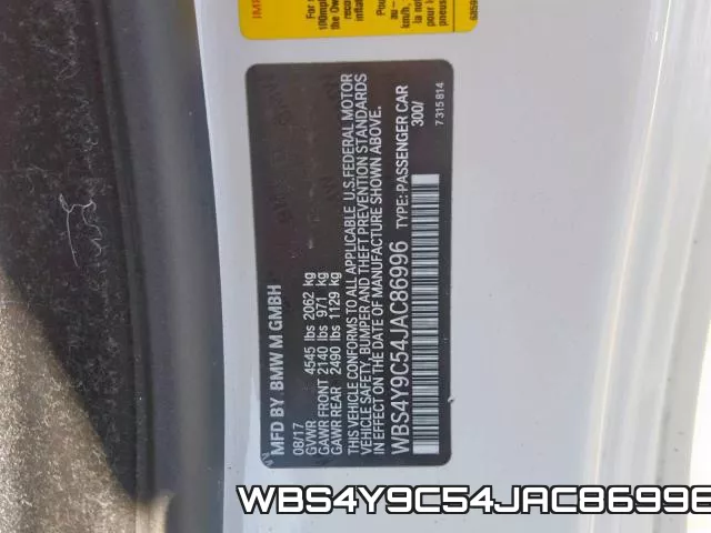 WBS4Y9C54JAC86996 фото 2
