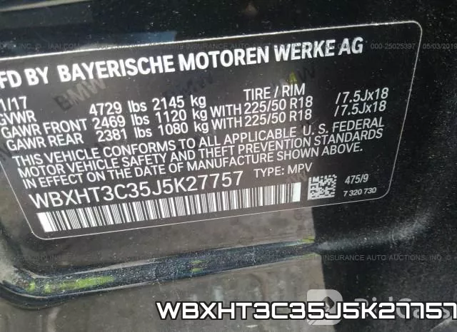 WBXHT3C35J5K27757 фото 10