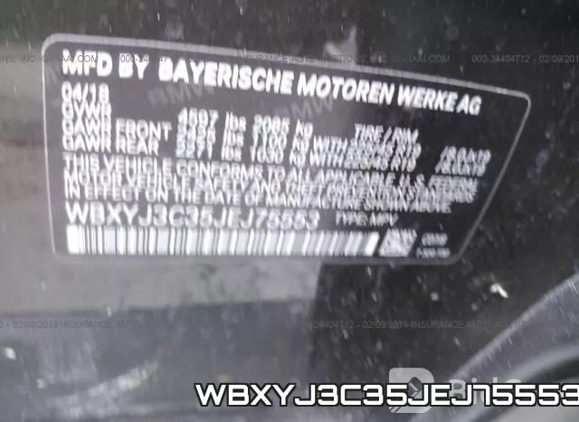 WBXYJ3C35JEJ75553 фото 10
