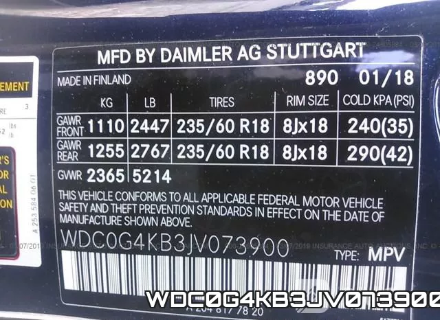 WDC0G4KB3JV073900 фото 10