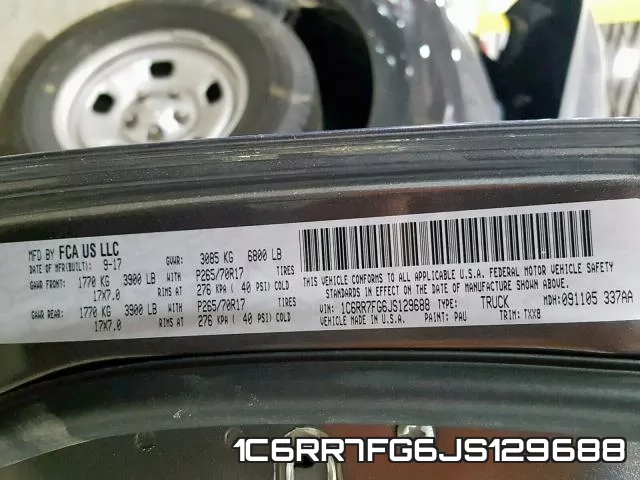 1C6RR7FG6JS129688 фото 2