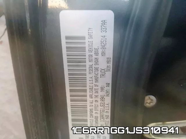 1C6RR7GG1JS310941 фото 2