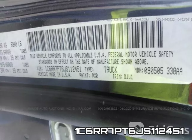 1C6RR7PT6JS112451 фото 9