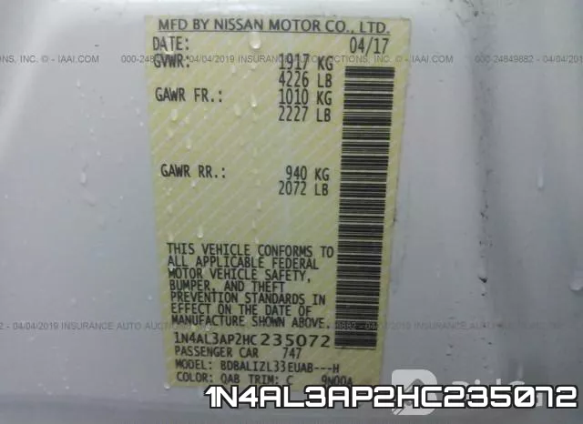 1N4AL3AP2HC235072 фото 10