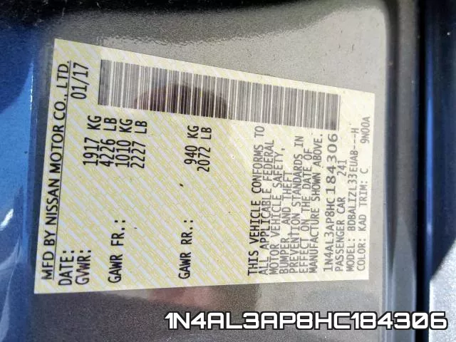 1N4AL3AP8HC184306 фото 2