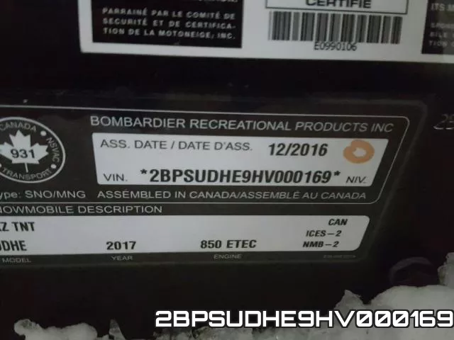 2BPSUDHE9HV000169 фото 2