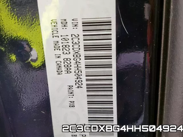 2C3CDXBG4HH504924 фото 2