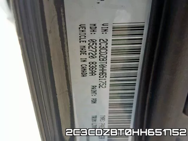 2C3CDZBT0HH651752 фото 2