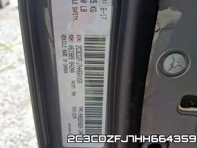 2C3CDZFJ7HH664359 фото 2