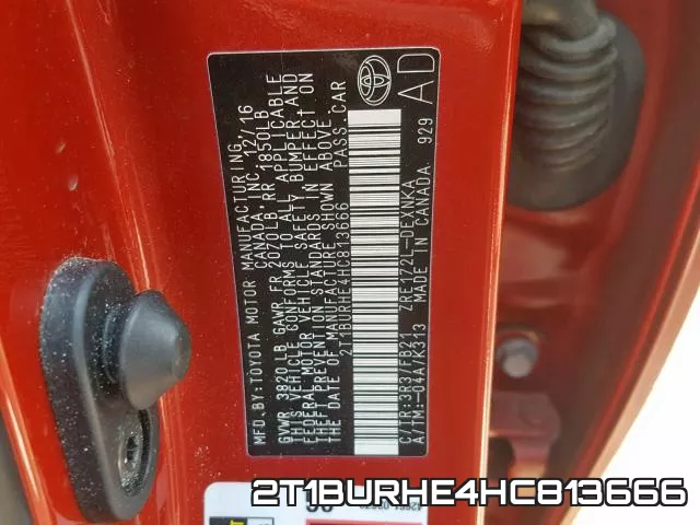 2T1BURHE4HC813666 фото 2