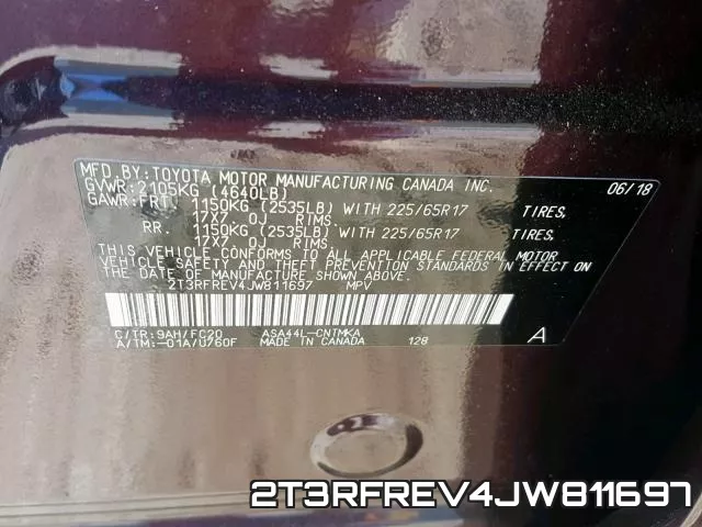 2T3RFREV4JW811697 фото 2