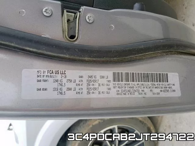 3C4PDCAB2JT294722 фото 2