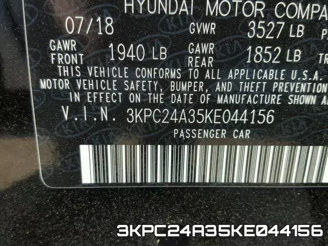 3KPC24A35KE044156 фото 2